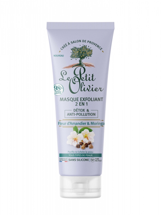 MASQUE EXFOLIANT 2en1 DETOX ANTI-POLLUTION LE PETIT OLIVIER