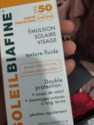 [574661-55] EMULSION SOLAIRE VISAGE SPF 50 SOLEIL BIAFINE 