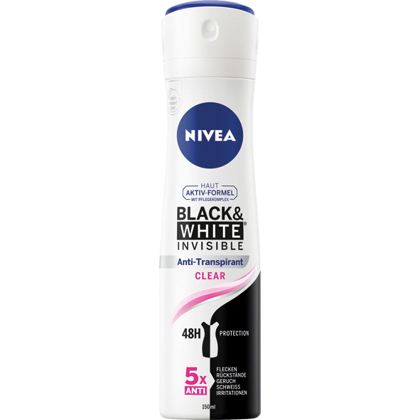 [005900-169] DEO NIVEA BLACK & WHITE INVISIBLE CLEAR 48H