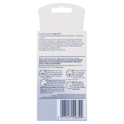 [011417-1] EASY GEL VEET BANDE DEPILATOIRE VISAGE 