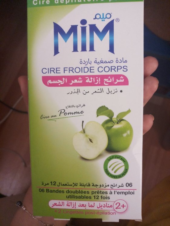 [170-5] MIM BANDES DE CIRE FROIDE CORPS POMME VERTE