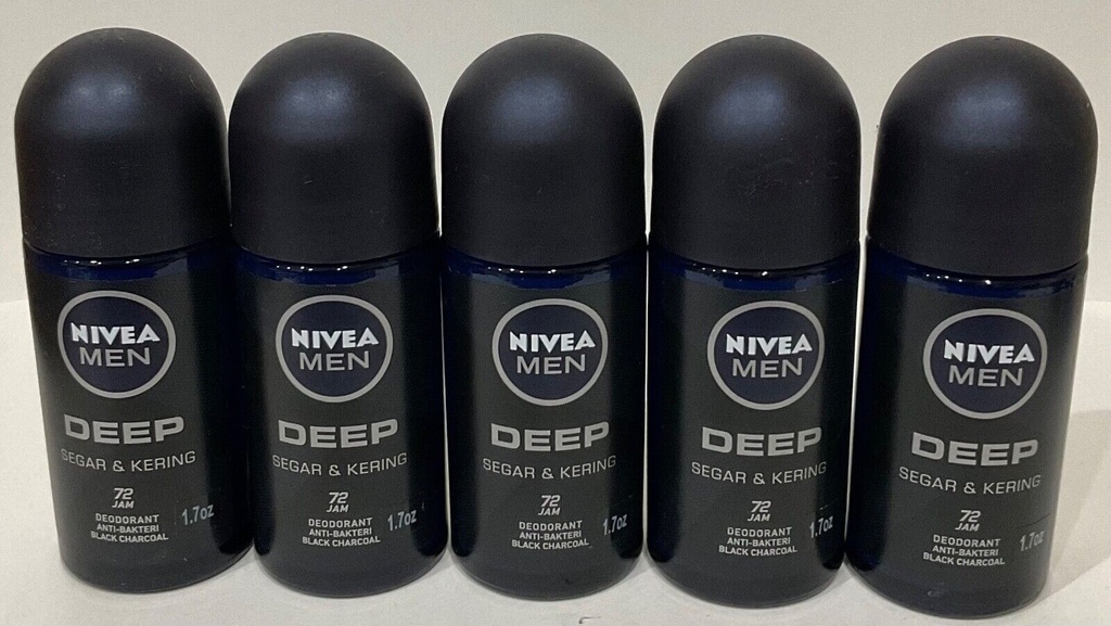 [999777-M4] STICK NIVEA MEN ROLL ON DEEP SEGAR & KERING 72H