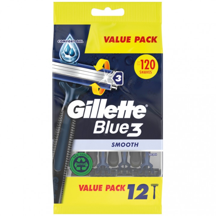 [702018-3] GILLETTE BLUE 3 SMOOTH