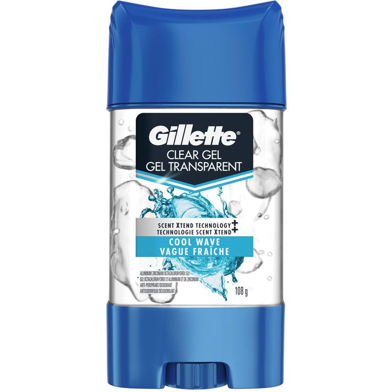 [47400-M2] STICK GILLETTE GEL ENDURANCE ELIMINATES ODOR COOL WAVE
