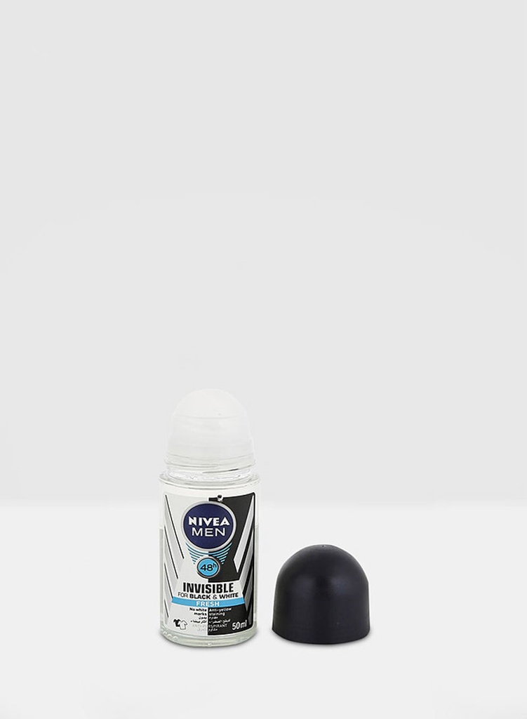 [005900-M6] STICK ROLL-ON B&W INVISIBLE FRESH NIVEA MEN