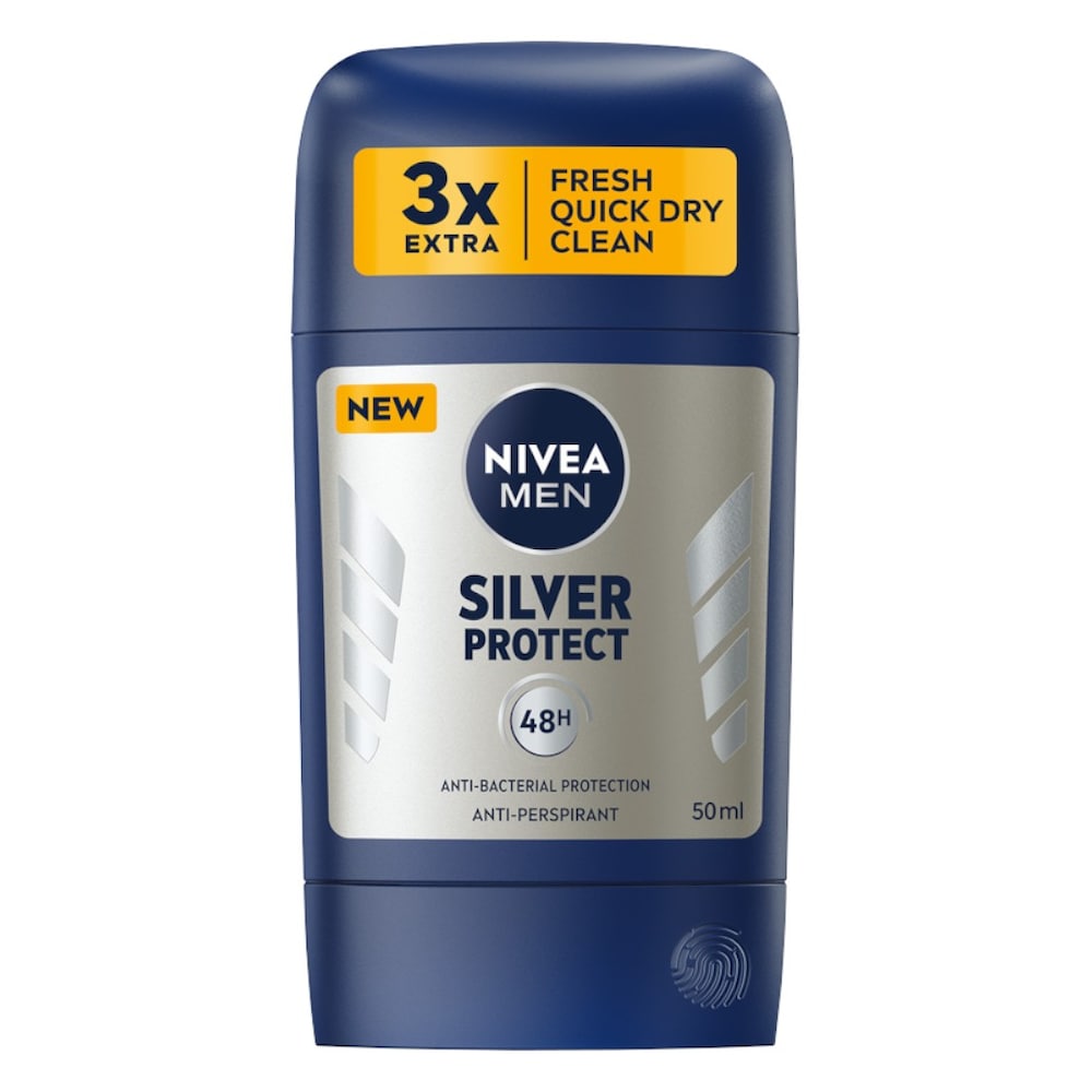 [4242-M1] STICK SILVER PROTECT ANTI-BAKTERI 48H NIVEA MEN