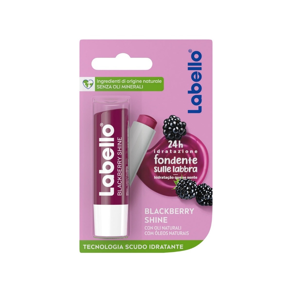 [006000-2] BAUME À LÈVRES HYDRATANT 24H LABELLO BLACK BERRY SHINE