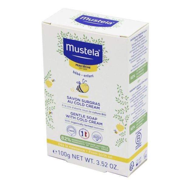 [504105-6] SAVON BEBE SURGRAS AU COLD CREAM MUSTELA
