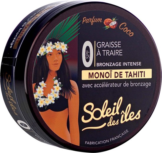 GRAISSE A TRAIRE BRONZAGE INTENSE SOLEIL DES ILES MONOI DE TAHITI 0SPF COCO