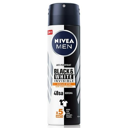 [005900-M12] DEO NIVEA MEN B&W INVISIBLE PROTECTION 72H IMPACT FORT