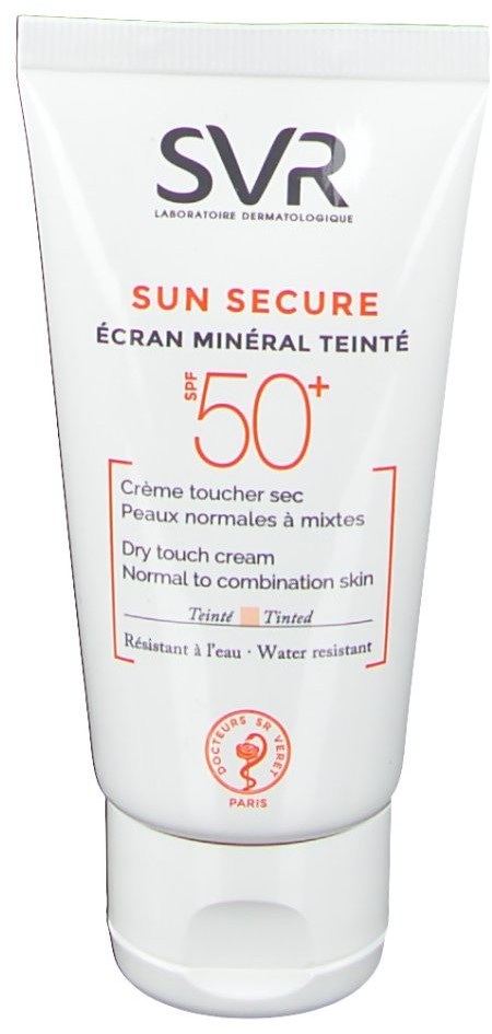 [662361-2] ECRAN MINERAL SUN SECURE CREME TOUCHE SEC TEINTE SPF 50 WP SVR
