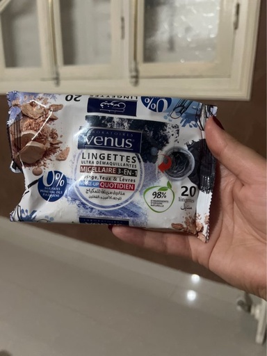 [130024-210] LINGETTES DEMAQUILLANTES VENUS