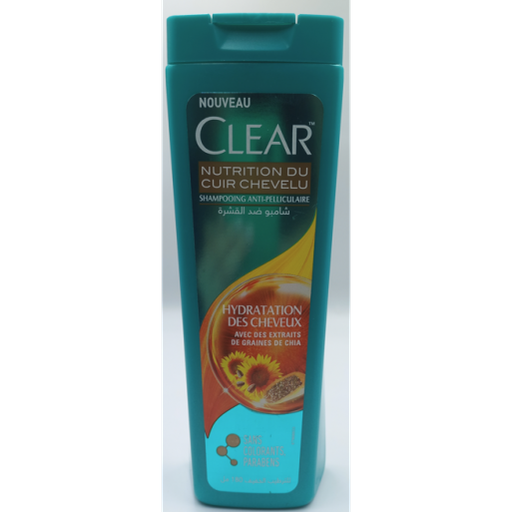 [130601-12] SH ANTI-PELLICULAIRE NUTRITION CUIR CHEVELU 
 HYDRATATION DES CHEVEUX CLEAR