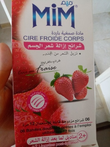 [170-4] MIM BANDES DE CIRE FROIDE CORPS FRAISE