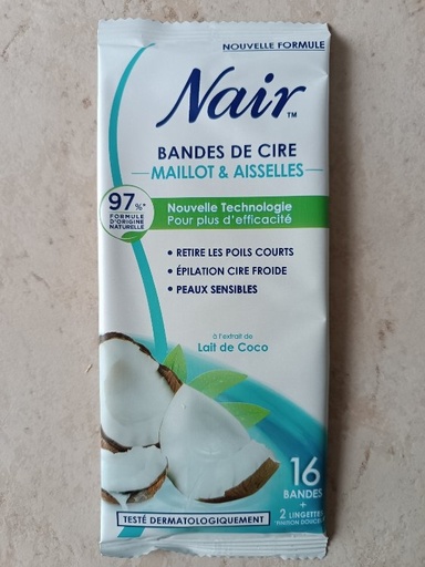 NAIR CIRE FROIDE MAILLOT AISSELLES PEAUX SENSIBLES (copie)