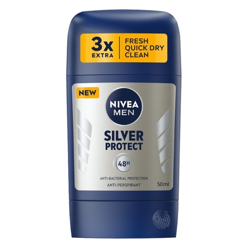 [4242-M1] STICK SILVER PROTECT ANTI-BAKTERI 48H NIVEA MEN