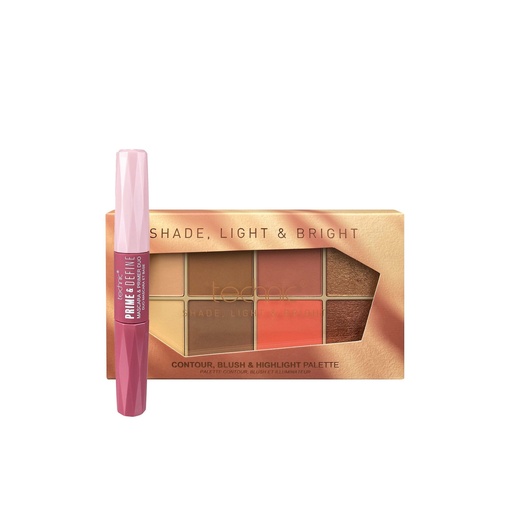 [021769-1] PALETTE CONTOUR, BLUSH & HIGHLIGHTER TECHNIC