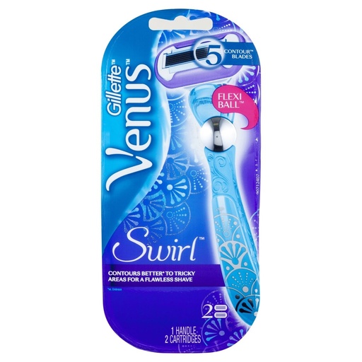 [902430-1] RASOIR VENUS SWIRL EXTRA SMOOTH 5 LAMES FLEX BALL