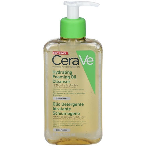 [337875-19] CERAVE HUILE LAVANTE MOUSSANTE HYDRATANTE
