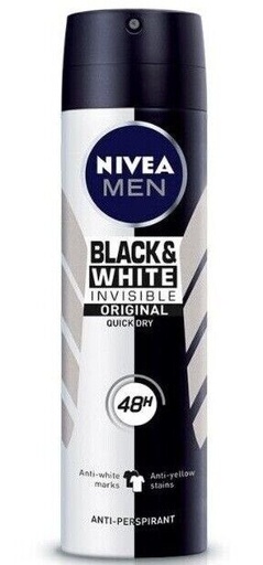 [005900-M13] DEO MEN BLACK&WHITE INVISIBLE ORIGINAL 48H 5en1 NIVEA